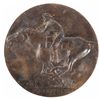 Image 1 : Pony Express Bronze Plaque by Alexander Phimister Proctor