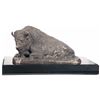 Image 1 : Farthington Elwell Signed Reclining Buffalo Statue