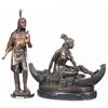 Image 1 : Two Native American Bronze Sculptures