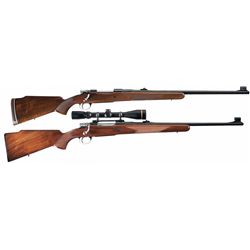 Two Belgian Browning Safari Grade High Power Bolt Action Rifles