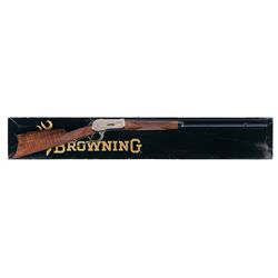 Signed Engraved Browning 1 of 3000 Model 1886 Lever Action Rifle with Original Box
