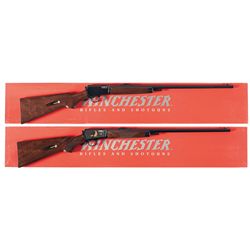Collector's Lot of Two Boxed and Matching Serial Numbered Winchester Model 63 Semi-Automatic Rifles