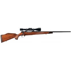 Weatherby Model Mark V Bolt Action Rifle with Weatherby Scope