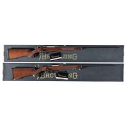 Two Boxed Browning A-Bolt II Bolt Action Rifles