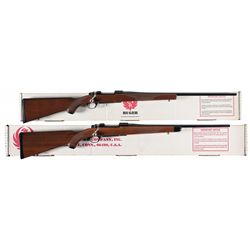 Two Boxed Ruger Model 77 MK II Bolt Action Rifles