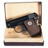 Image 1 : Exceptional Colt Model 1908 Hammerless .25 Pocket Pistol with Original Box