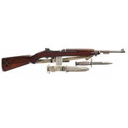 Inland M1 Semi-Automatic Carbine with Sling Bayonet and Scabbard