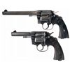 Image 1 : Collector's Lot of Two Colt New Service Double Action Revolvers in Scarce 38 W.C.F.
