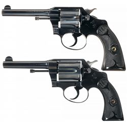 Collector's Lot of Two Colt Police Positive Double Action Revolvers in Different Calibers