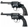Image 1 : Collector's Lot of Two Colt Police Positive Double Action Revolvers in Different Calibers