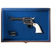Image 1 : Cased Colt Third Generation Single Action Army Revolver with Ivory Grips and Extra Cylinder