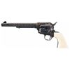 Image 1 : Engraved Colt Second Generation Single Action Army Revolver with Ivory Grips