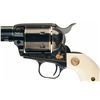 Image 2 : Engraved Gold Inlaid Colt Third Generation Single Action Army Revolver with Ivory Grips