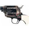 Image 2 : Factory Engraved Colt 3rd Generation Sheriff's Model Single Action Army Revolver with Ivory Grips