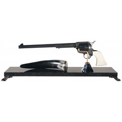 Attractive Second Generation Colt Buntline Special Single Action Army Revolver with Display Stand an