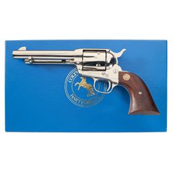 Colt Third Generation Nickel Plated Single Action Army Revolver with Factory Box