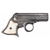 Image 4 : Rare Factory Engraved Silver Plated Remington-Elliot Four Barrel Derringer with Extremely Rare Box a