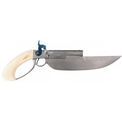 Fine Miniature Elgin Cutlass Pistol with Ivory Grip