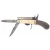Image 1 : Desirable Rare Unwin & Rodgers Non-XLL Knife Pistol with Ivory Scales and Etched Blade