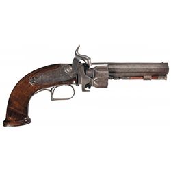 Rare Collier Patent Percussion Revolver