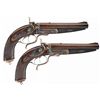 Image 1 : Superb Pair of Sequentially Numbered Alexander Henry Marked Double Barrel Howdah Pistols