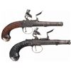 Image 1 : Collector's Lot of Two Ornate English Queen Anne Flintlock Pistols