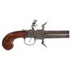 Image 1 : Thomas Marked Swivel Over/Under Barrel Flintlock Pistol