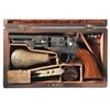 Image 1 : Scarce Excellent Cased Colt Model 1849 Percussion Pocket Revolver with British Proofs and Accessorie