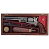 Image 1 : Factory Cased Colt Deluxe Hartford London Engraved Model 1851 Navy Revolver