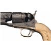 Image 3 : Deluxe New York Engraved Gold Plated Colt Model 1860 Army Revolver with Relief Carved Ivory Grip and