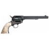 Image 1 : Exceptional First Generation Colt Single Action Army Frontier Six Shooter with Carved Steer Head Pea
