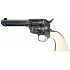 Image 1 : Spectacular Engraved Antique Black Powder Colt Single Action Army Revolver with Ivory Grip