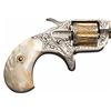 Image 3 : Rare Cased Factory Engraved Colt New Line .22 Caliber Revolver with Gold Inlaid Tortoise Cuff Links