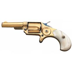 Colt New Line 30 Caliber Revolver in Gold Finish with Pearl Grips