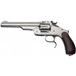 Superb Smith & Wesson Third Model Number Three Russian Revolver with "REISSUE" Markings