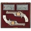 Image 1 : Attractive New York Engraved Pair of Cased Smith & Wesson 2nd Model .38 Single Action Revolvers with