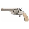 Image 2 : Scarce Smith & Wesson 38 Single Action 3rd Model Mexican Model of 1891 Revolver with Ivory Grips