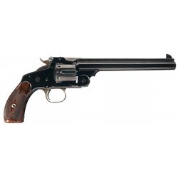 Attractive English Proofed Smith & Wesson New Model Number Three Target Revolver with 7 1/2 inch Bar