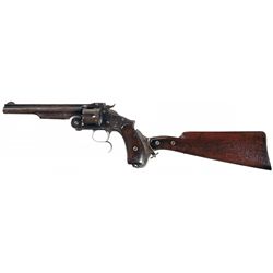 Rare Smith & Wesson Second Model Number Three Russian Revolver with Shoulder Stock