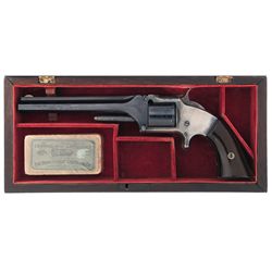 Outstanding Cased "Two-Tone" Smith & Wesson Model 2 Old Army Revolver with Factory Letter