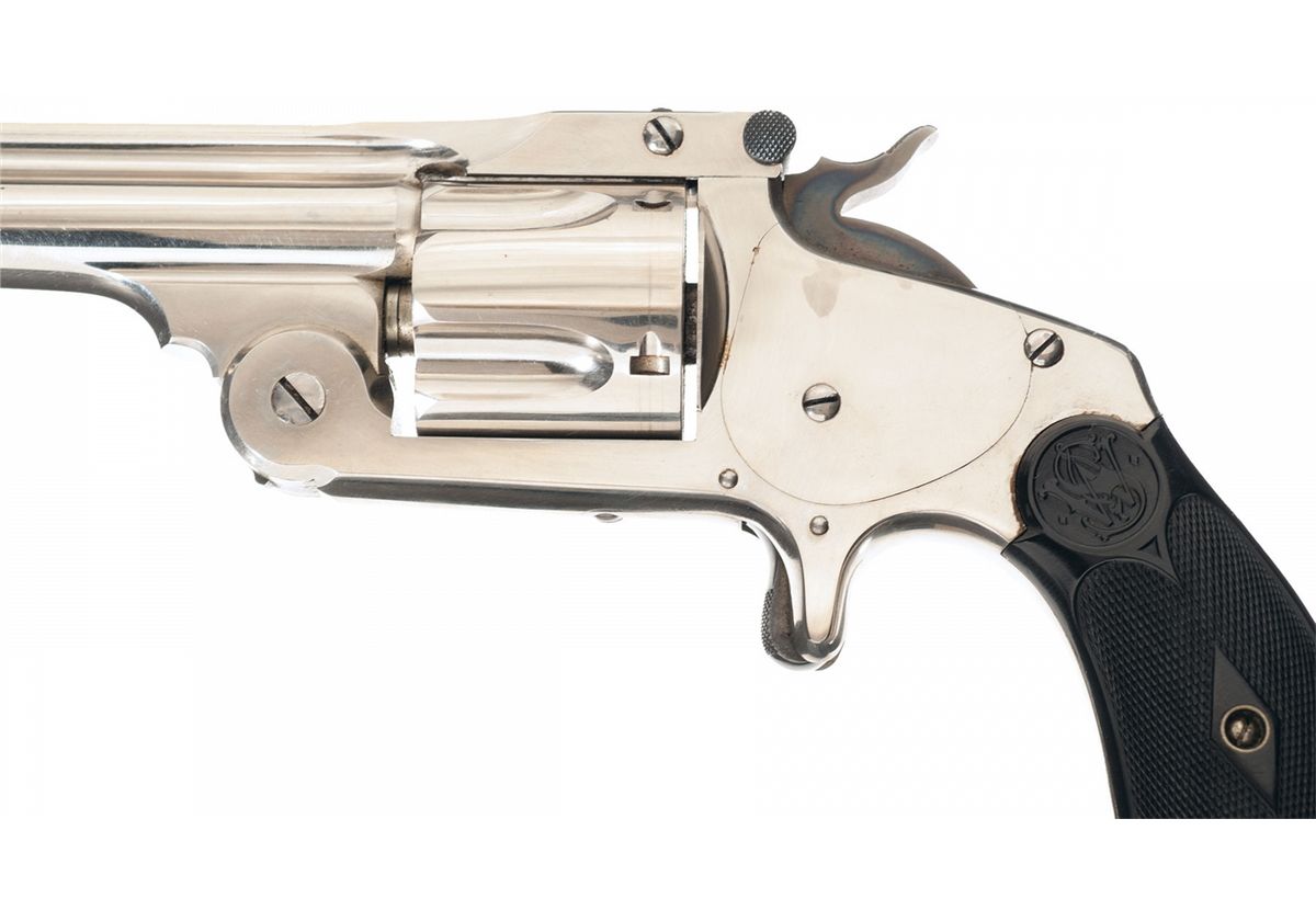 Superb Smith Wesson Model Two Second Issue Single Action Top Break superb-smith-wesson-model-two-second-issue-single-action-top-break