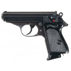 Exceptional World War II Walther Nazi Police Marked PPK Semi-Automatic Pistol