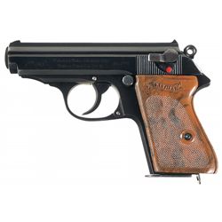 Walther Model PPK Semi-Automatic Pistol with Scarce Nichrostend (Stainless Steel) Barrel