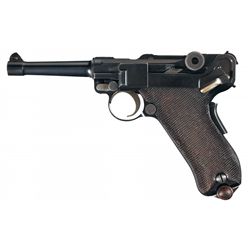 Excellent DWM Model 1906 American Eagle Luger Semi-Automatic Pistol in Scarce 9mm Caliber