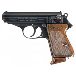 Walther Model PPK Pistol with Scarce W Suffix Serial Number