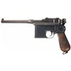 Image 1 : World War I Mauser Model 1896 Red 9 Broomhandle Pistol
