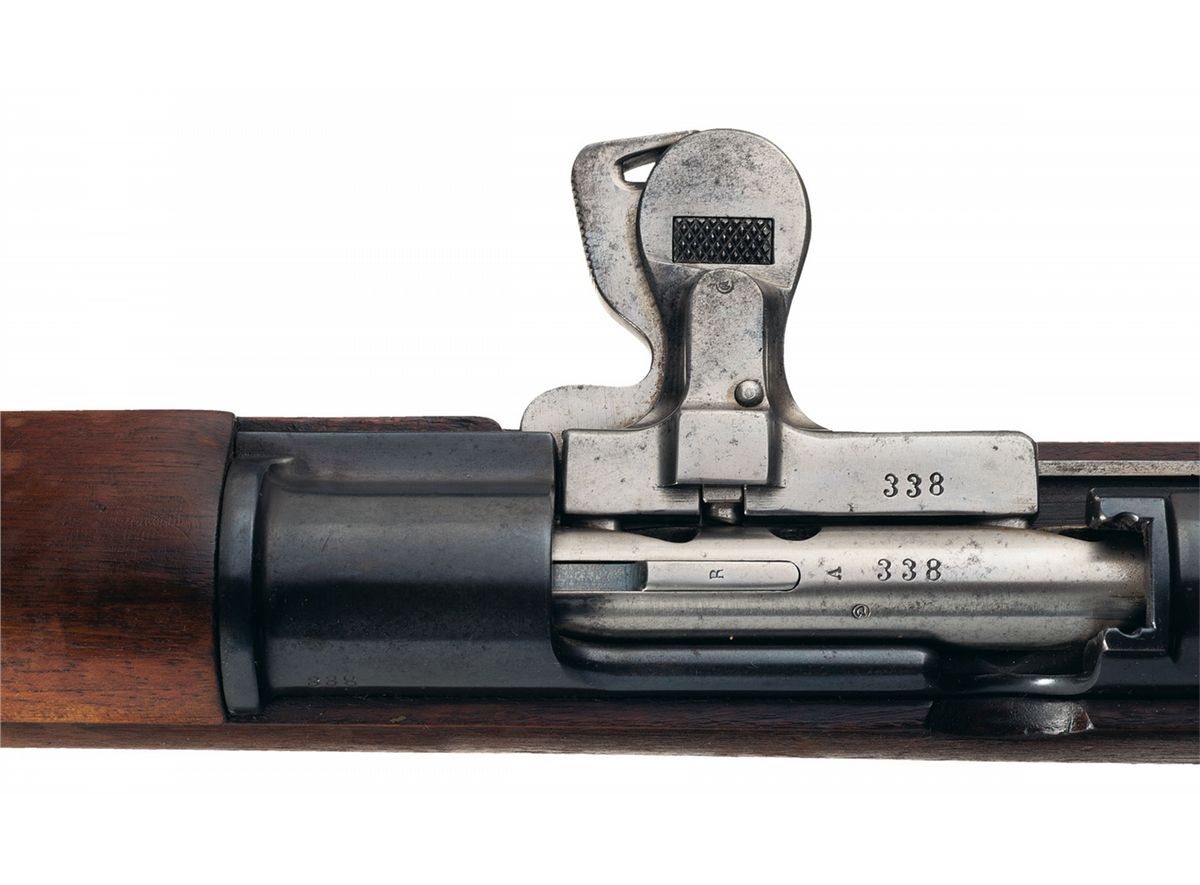 Rare Serial Number "338" 1908 Mondragon Semi-Automatic Rifle with Original Bayonet and Scabbard