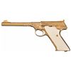 Image 1 : Magnificent Special Factory Engraved and Gold Finished Colt Woodsman Semi-Automatic Target Pistol wi
