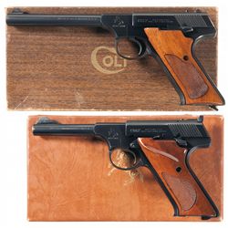 Collector's Lot of Two Boxed Colt .22 Semi-Automatic Pistols