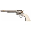 Image 1 : Attractive D.W. Harris Engraved Antique Colt Single Action Army Revolver with Gold Highlights and Iv